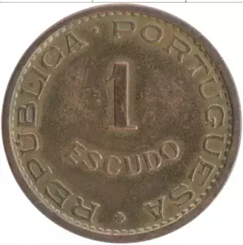 Монета эскудо Мозамбика 1968 года Бронза