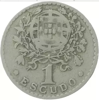 Монета эскудо Португалии 1946 года Медно-никель