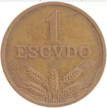 Монета эскудо Португалии 1969 года Бронза