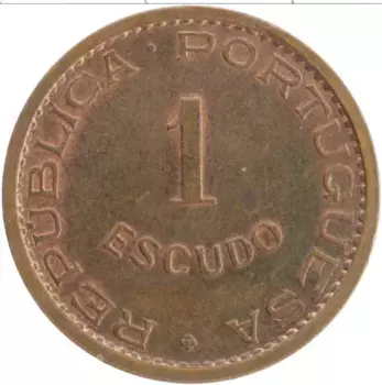 Монета эскудо Тимора 1970 года Бронза Португальская колония