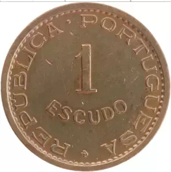 Монета эскудо Тимора 1970 года Бронза Португальская колония