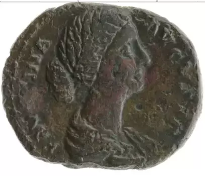 Монета асс Древнего Рима Медь Фаустина Младшая 161-175 гг