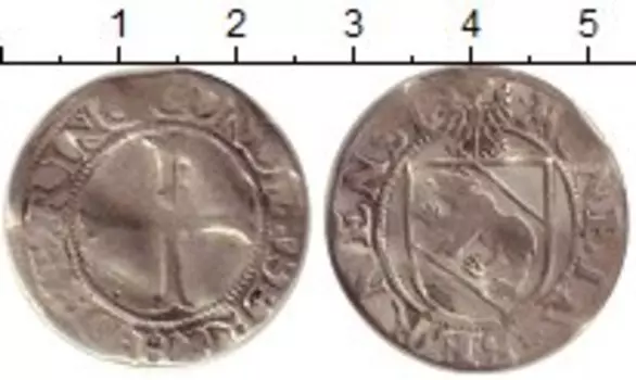 Монета батзен Берна Серебро XV в