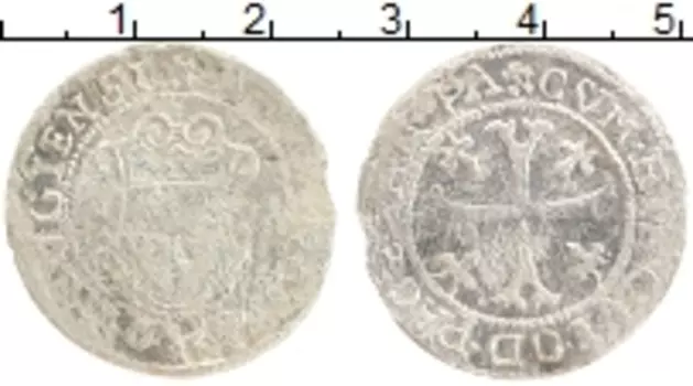 Монета батзен Швейцарии 1623 года Серебро Кантон Золотурн