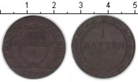 Монета батзен Швейцарии 1809 года Серебро Кантон SOLOTHURN