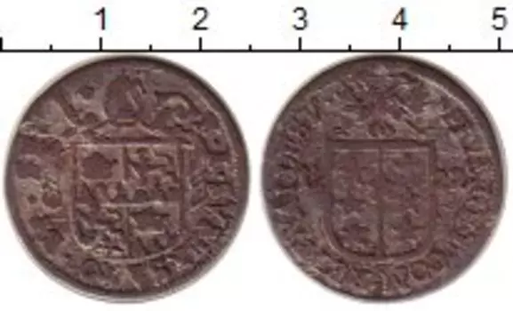 Монета батзен Валле 1722 года Серебро