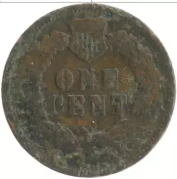Монета цент Америки 1899 года Медь