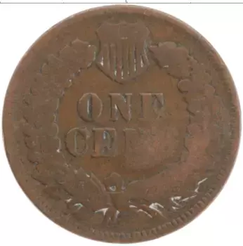 Монета цент Америки 1905 года Медь