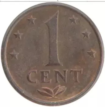 Монета цент Антильских островов 1974 года Бронза