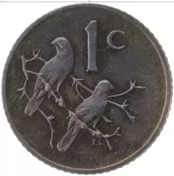 Монета цент Южно Африканской Республики 1981 года Бронза