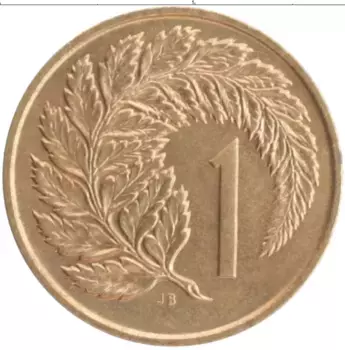 Монета цент Новой Зеландии 1971 года Бронза