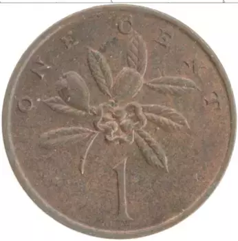 Монета цент Ямайки 1969 года Бронза