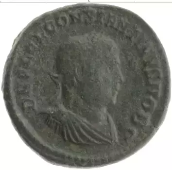 Монета центионалий Древнего Рима Бронза Константин II 337-340 гг