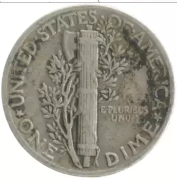 Монета дайм Америки 1941 года Серебро