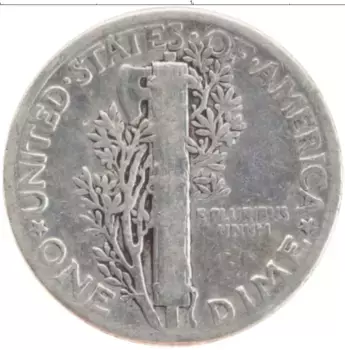 Монета дайм Америки 1944 года Серебро