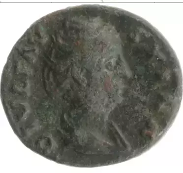 Монета денарий Древнего Рима Медь Фаустина Старшая 138-141 гг