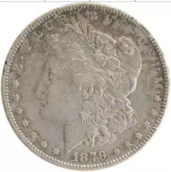 Монета доллар Америки 1879 года Серебро Морган доллар