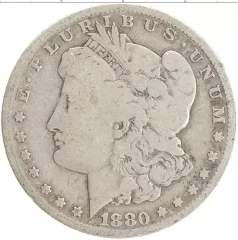 Монета доллар Америки 1880 года Серебро Морган доллар