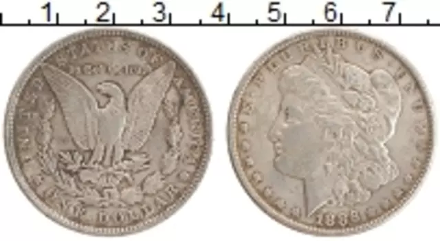 Монета доллар Америки 1886 года Серебро Морган доллар