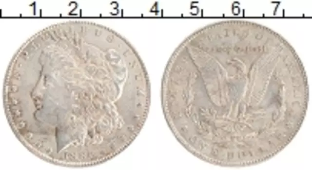 Монета доллар Америки 1886 года Серебро Морган доллар