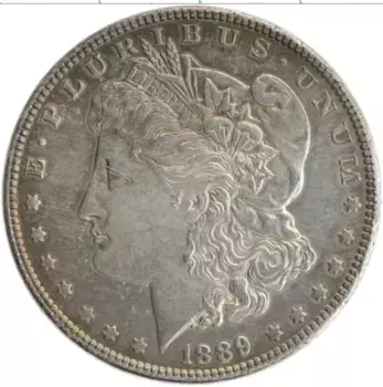 Монета доллар Америки 1889 года Серебро Морган-доллар
