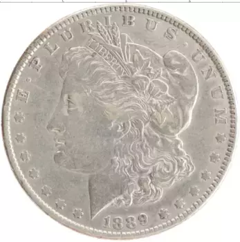 Монета доллар Америки 1889 года Серебро Морган доллар