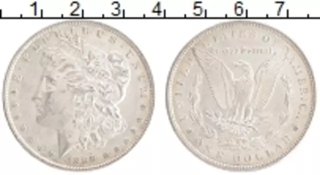 Монета доллар Америки 1889 года Серебро Морган доллар