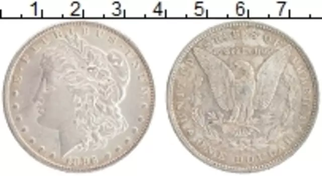 Монета доллар Америки 1896 года Серебро Морган-доллар