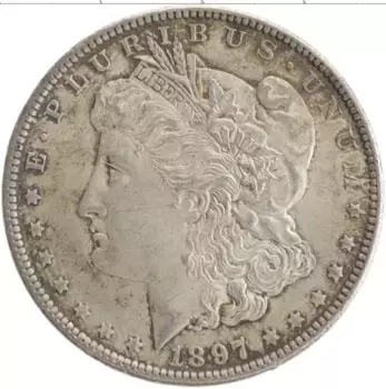 Монета доллар Америки 1897 года Серебро Морган доллар