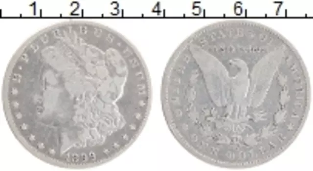 Монета доллар Америки 1899 года Серебро Морган-доллар