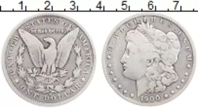 Монета доллар Америки 1900 года Серебро Морган доллар