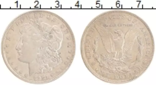 Монета доллар Америки 1921 года Серебро Морган доллар