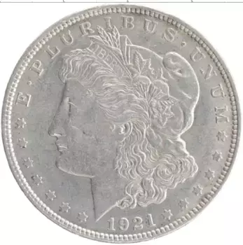 Монета доллар Америки 1921 года Серебро Морган доллар
