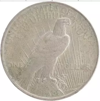 Монета доллар Америки 1922 года Серебро Мирный доллар