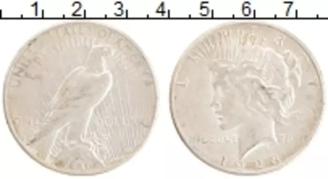 Монета доллар Америки 1923 года Серебро