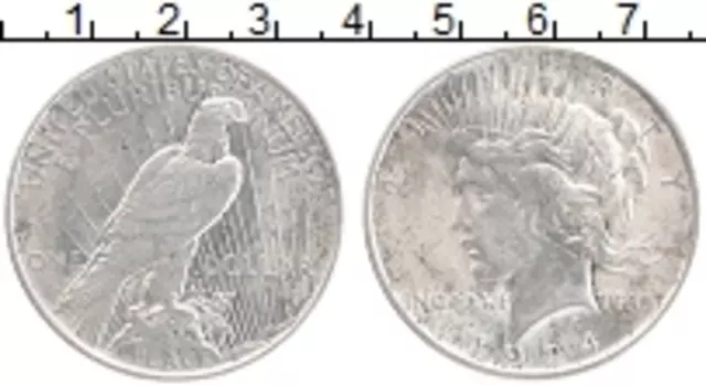 Монета доллар Америки 1924 года Серебро