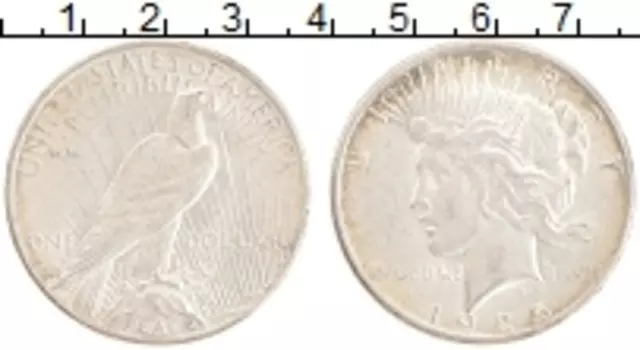 Монета доллар Америки 1925 года Серебро