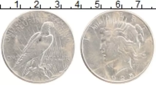 Монета доллар Америки 1925 года Серебро