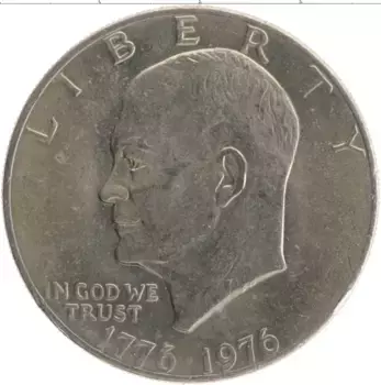 Монета доллар Америки 1976 года Медно-никель D
