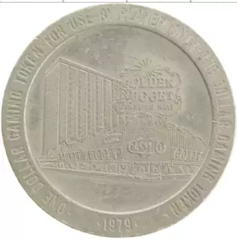 Монета доллар Америки 1979 года Медно-никель Токен казино