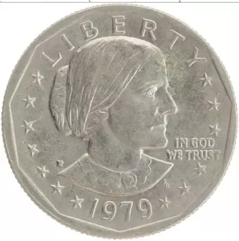Монета доллар Америки 1979 года Медно-никель Энтони Сьюзен