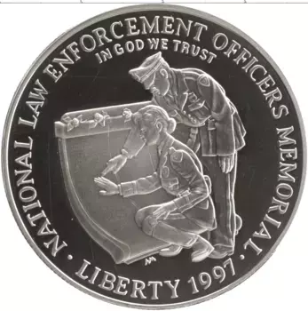 Монета доллар Америки 1997 года Серебро P