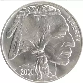 Монета доллар Америки 2001 года Серебро Коренные американцы