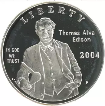 Монета доллар Америки 2004 года Серебро P