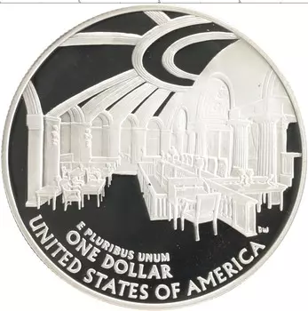 Монета доллар Америки 2005 года Серебро P
