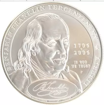 Монета доллар Америки 2006 года Серебро Р