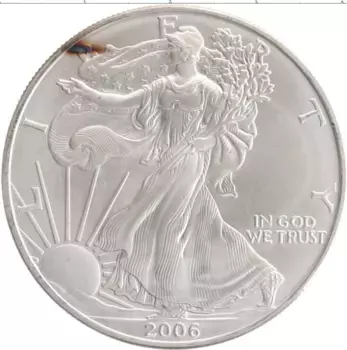 Монета доллар Америки 2006 года Серебро Шагающая свобода