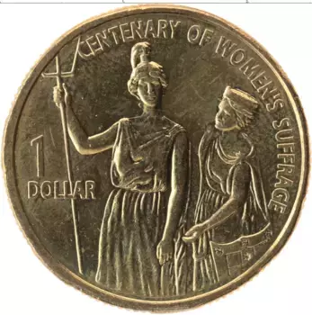 Монета доллар Австралии 2003 года Латунь Елизавета II