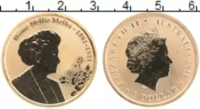 Монета доллар Австралии 2011 года Латунь Елизавета II