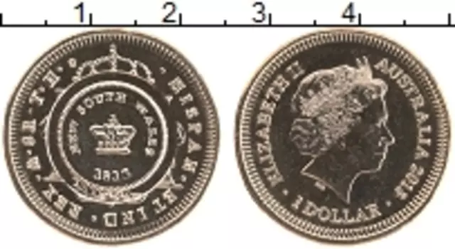 Монета доллар Австралии 2013 года Латунь Елизавета II